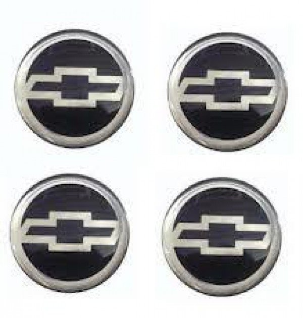 EMBLEMA CALOTA GM RESINADO CROMADO 58MM=