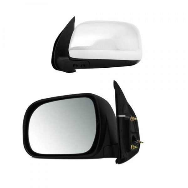 RETROVISOR HILUX SRV 2005 2006 2007 2008 2009 2010 2011 SW4 CROMADO LADO ESQUERDO 