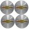 EMBLEMA CALOTA GM RESINADO DOURADO/PRATA 48MM=