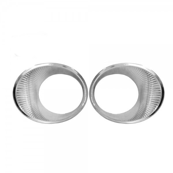 MOLDURA FAROL AUXILIAR CROSS FOX PAR CROMADO