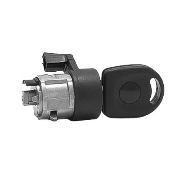 CILINDRO DE IGNICAO DA COLUNA DA DIRECAO COM CHAVE SEM ALOJAMENTO PARA TRANSPONDER 3 GUIAS VOLKSWAGEN CONSTELLATION  GOL GIII 1999 A 2005