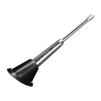 ANTENA DECORATIVA COM HASTE CURTA UNIVERSAL COR CROMADA 150MM