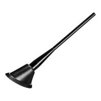 ANTENA DECORATIVA STALONE COM HASTE CURTA EM ALUMINIO COR CROMADO 150MM