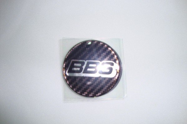 EMBLEMA CALOTA BBS RESINADO XADREZ CROMADO 48MM=