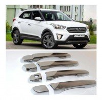 APLIQUE CROMADO DA MACANETA HYUNDAI CRETA 2017 ATE 2019 4 PORTAS 