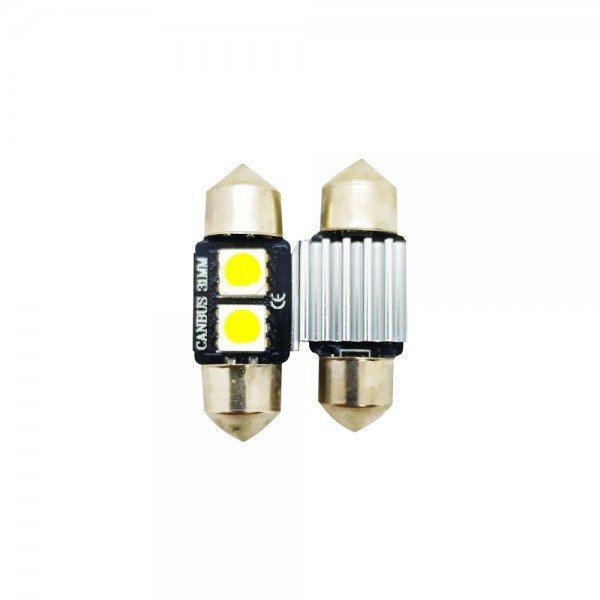 LAMPADA TORPEDO 31MM 3 LEDS 6000K PAR