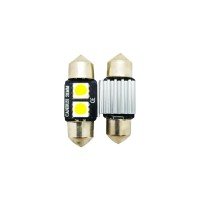 LAMPADA TORPEDO 31MM 3 LEDS 6000K PAR